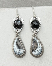 Load image into Gallery viewer, Artisan Sterling Silver, Dendritic Opal Earrings