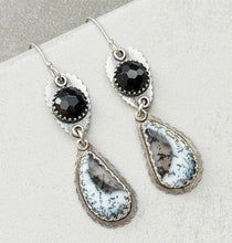 Load image into Gallery viewer, Artisan Sterling Silver, Dendritic Opal Earrings