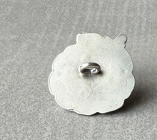 Load image into Gallery viewer, Kyanite Gemstone Button, Sterling Silver Setting, Button Closure