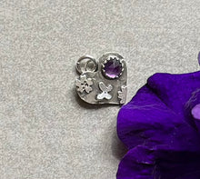 Load image into Gallery viewer, Hearts and flowers Stacking  Pendant
